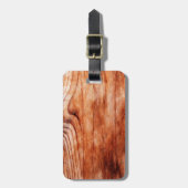 Houtnerfstructuur Bagagelabel (Voorkant verticaal)