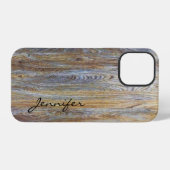 Houtnerfstructuur iPhone Hoesje (Achterkant horizontaal)