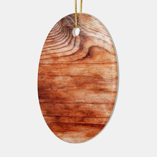Houtnerfstructuur Keramisch Ornament (Links)