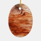 Houtnerfstructuur Keramisch Ornament (Voorkant)