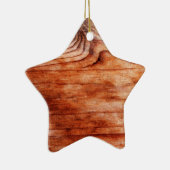 Houtnerfstructuur Keramisch Ornament (Rechts)