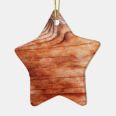 Houtnerfstructuur Keramisch Ornament (Links)
