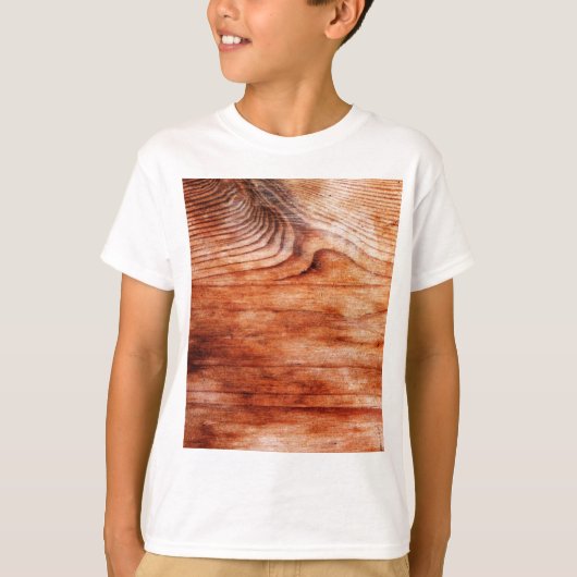 Houtnerfstructuur T-shirt (Voorkant)