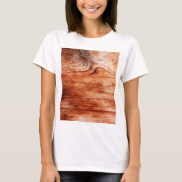 Houtnerfstructuur T-shirt
