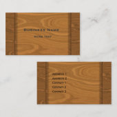 Houtontwerp Visitekaartje (Voorkant / Achterkant)