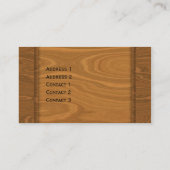 Houtontwerp Visitekaartje (Achterkant)