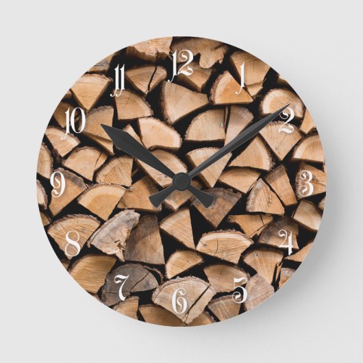 Houtpaiachtergrond Ronde Klok (Voorkant)