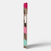 Houtpastel chevron zigzag zagzag patroon chic Case-Mate iPhone case (Achterkant / Rechts)