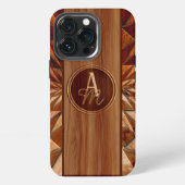 Houtpatroon iPhone Hoesje (Achterkant)