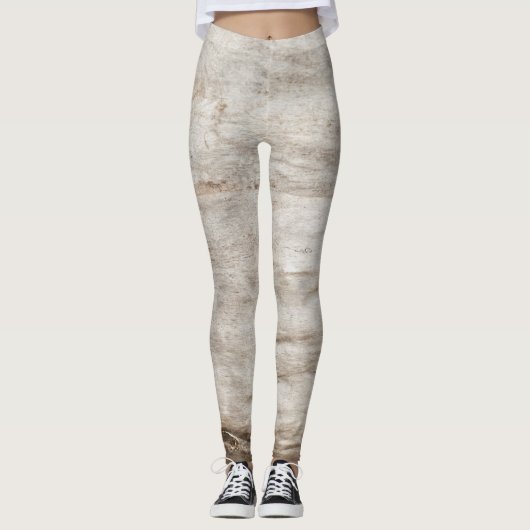 Houtpatroon Leggings (Voorkant)