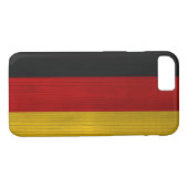 Houtpatroon met gegraveerde Duitse vlag Case-Mate iPhone Case (Achterkant (Horizontaal))