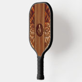 Houtpatroon Pickleball Paddle (Links)