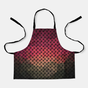 Houtpaw, dierenvoetafdruk, vingerafdruk van katten schort