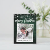 Houtpenseelscript voor onmiddellijke camera met ke briefkaart (Staand voorkant)