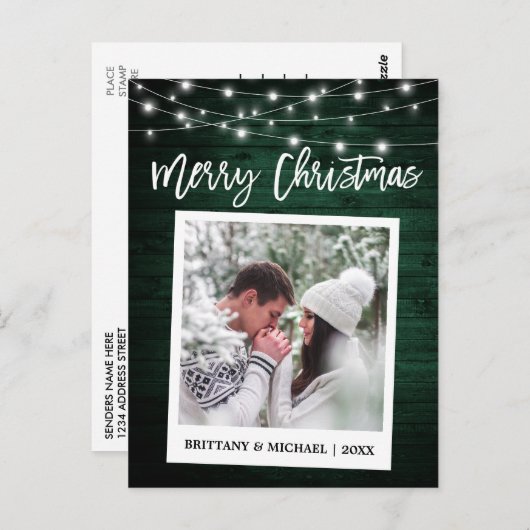 Houtpenseelscript voor onmiddellijke camera met ke briefkaart (Voorkant / Achterkant)