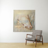 Houtpik Jacht met Engelse Setter in bos, Ar Wandkleed (In situ)