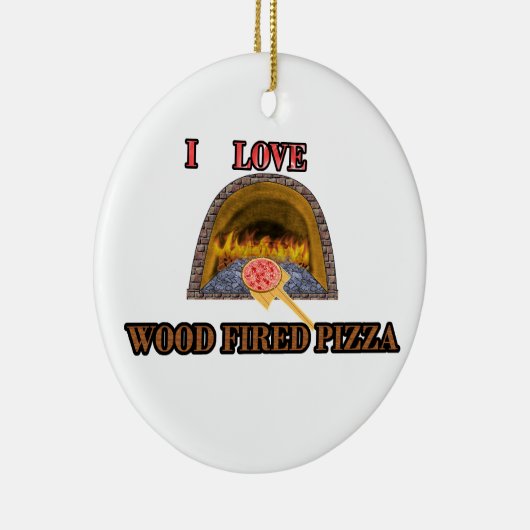 houtpizza keramisch ornament (Rechts)