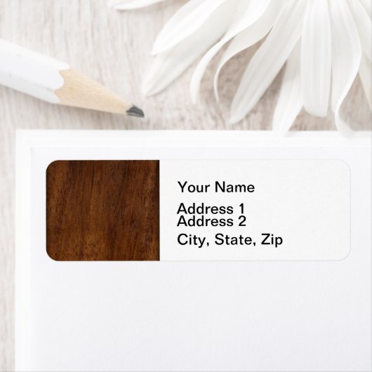 Houtplaat van textiel etiket (Insitu)