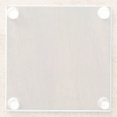 Houtplaat van textiel glazen onderzetter (Achterkant)