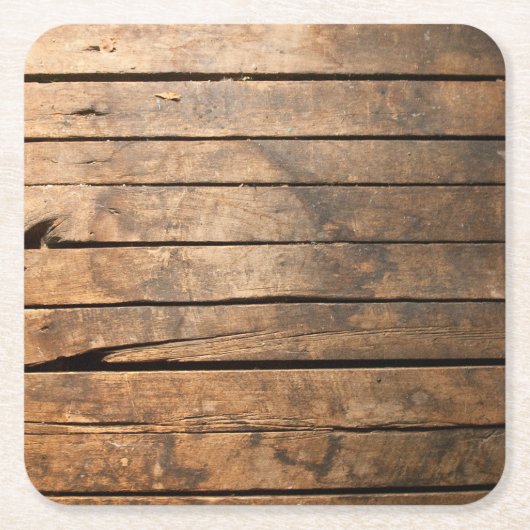 Houtplanken Kartonnen Onderzetters (Voorkant)