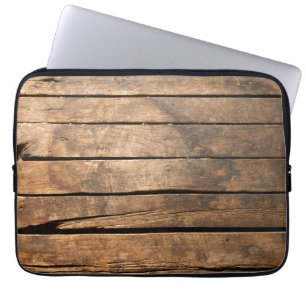 Houtplanken Laptop Sleeve