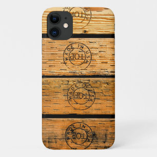 Houtplanken met de vermelding "Made in USA" Case-Mate iPhone Case