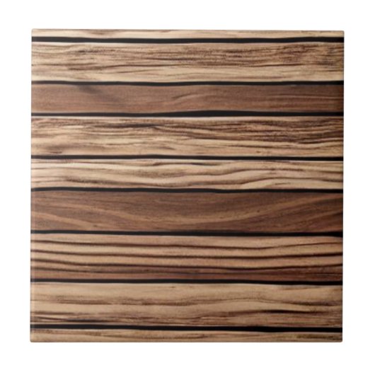 Houtplanken op hout tegeltje (Voorkant)