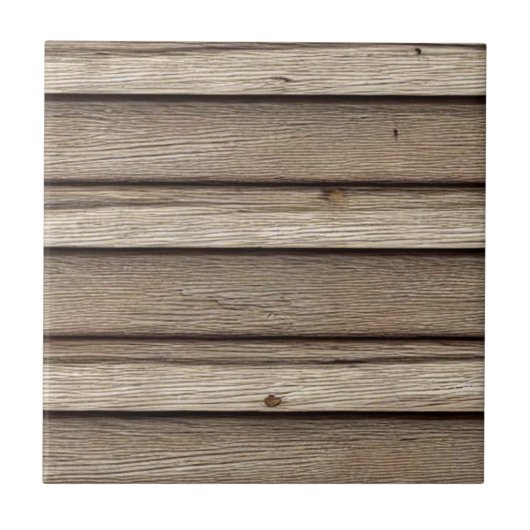 Houtplanken zijn ontworpen voor bruine keramische  tegeltje (Voorkant)