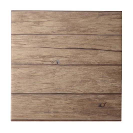 Houtplanken zijn ontworpen voor bruine keramische tegeltje (Voorkant)