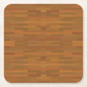 Houtplankvloerstructuur Kartonnen Onderzetters (Voorkant)