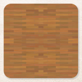 Houtplankvloerstructuur Kartonnen Onderzetters