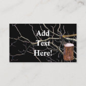 Houtpomp Ax Fire Wood Visitekaartje (Achterkant)