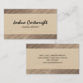 Houtprint Visitekaartje (Voorkant / Achterkant)