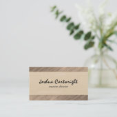 Houtprint Visitekaartje (Staand voorkant)