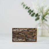 Houtrooiberg, houtvezel/houtkap visitekaartje (Staand voorkant)