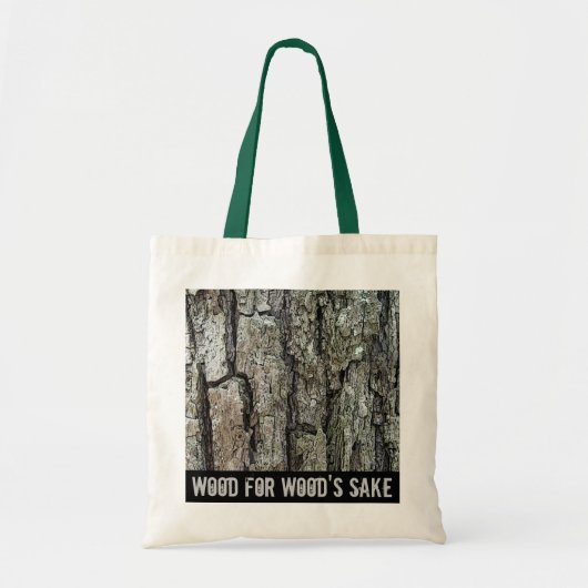 Houtsake Old Pine Bark Tote Bag (Voorkant)