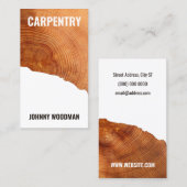 Houtsappige textuur visitekaartje (Voorkant / Achterkant)