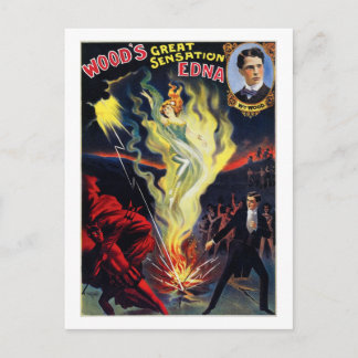 Houtsensatie "Edna" Briefkaart