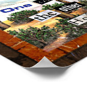 Houtskollage Poster (Hoek)