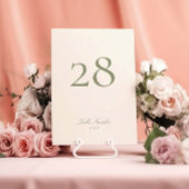 Houtskool Beige Premium Wedding 5 x 7 Tafelnummer