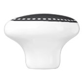 houtskool |  bijenillustratie keramische knop (Zijkant)