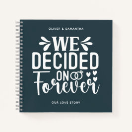 Houtskool Blauw We besloten op Forever Notitieboek