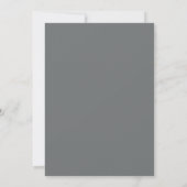 Houtskool Blush Loof Eucalyptus Bruiloft Kaart (Achterkant)