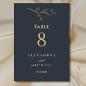 Houtskool Botanische Minimalistische Huwelijk Kaart