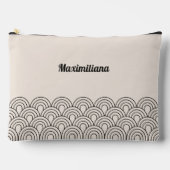 Houtskool Cement Boogjes Glam Grote Accessoire Pou Etui (Voorkant)