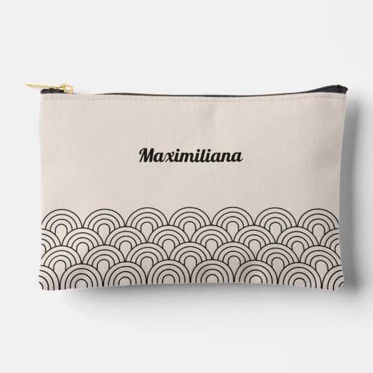 Houtskool Cement Boogjes Glam Kleine Accessoire Po Etui (Voorkant)