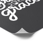 Houtskool Christelijke genade op genade Poster (Hoek)