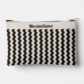 Houtskool en Cement Chevrons-KLEINE Accessoire Pou Etui (Achterkant)