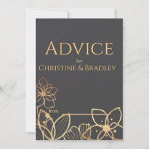 Houtskool en gouden bruiloft