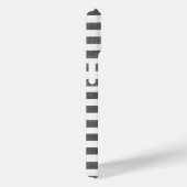 Houtskool en witte streep Case-Mate iPhone case (Achterkant / Rechts)